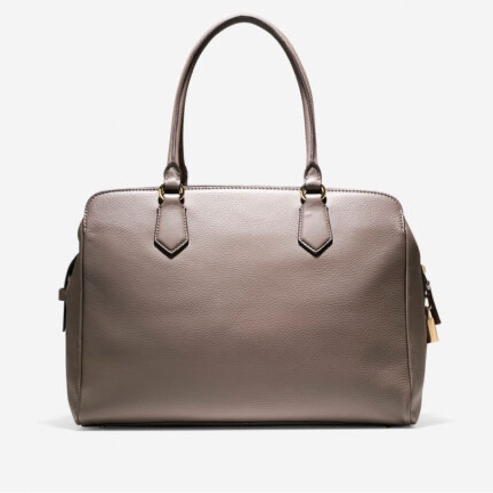 Cole Haan Gray Leather Tote Bag - Picture 10 of 10